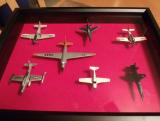 PAINTED MODELS IN GLASS CASES